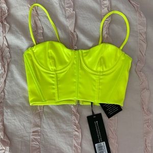 Most Wanted Crop Neon Yellow